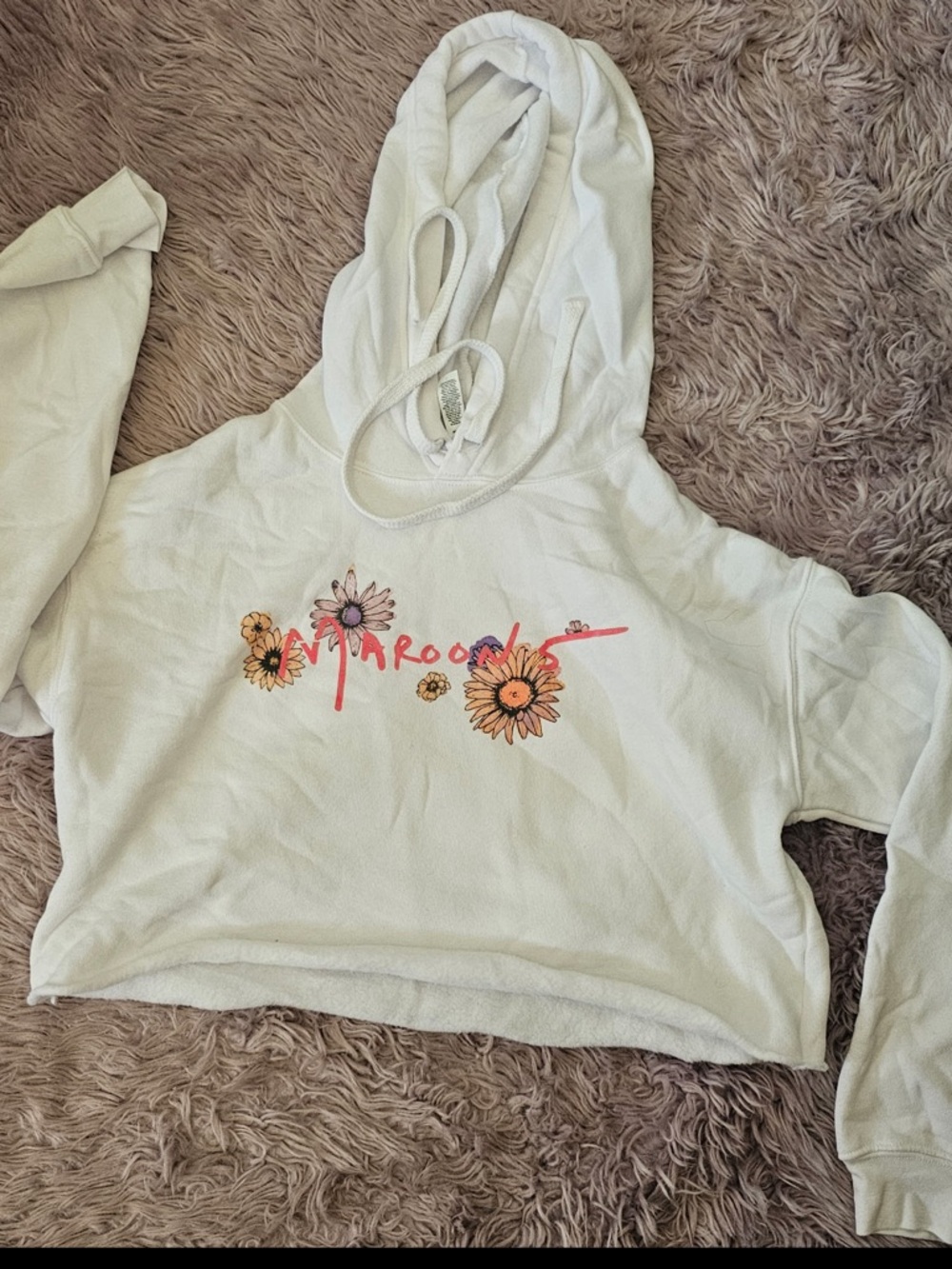 Maroon 5 Concert Cropped Hoodie